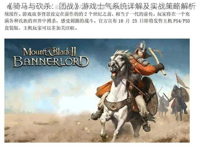 《骑马与砍杀:团战》游戏士气系统详解及实战策略解析